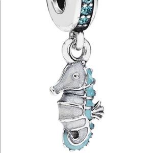 100% Authentic Pandora Seahorse Dangle Charm